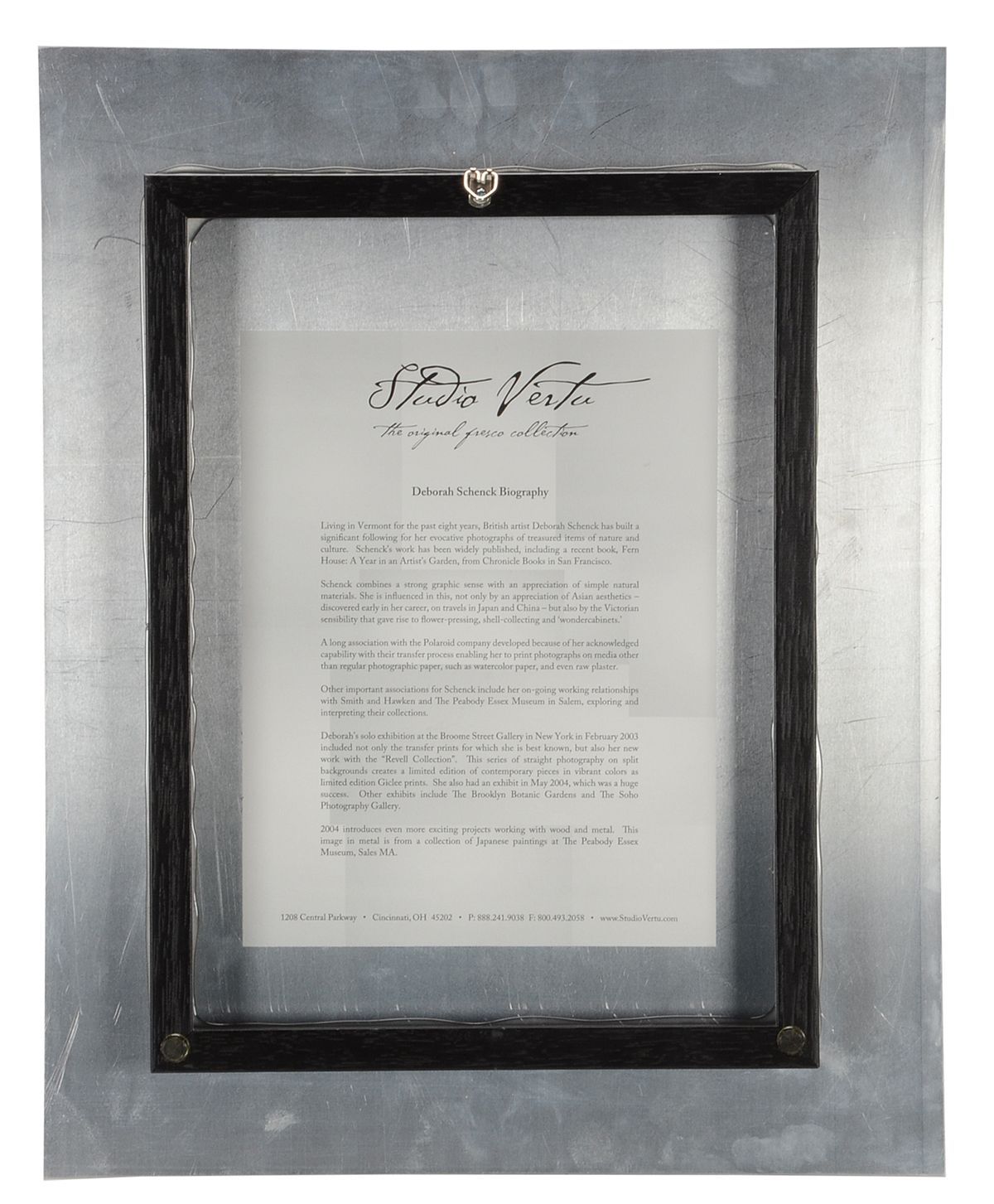 Pair of Deborah Schencke Original Photo Transfers on Brushed Aluminum