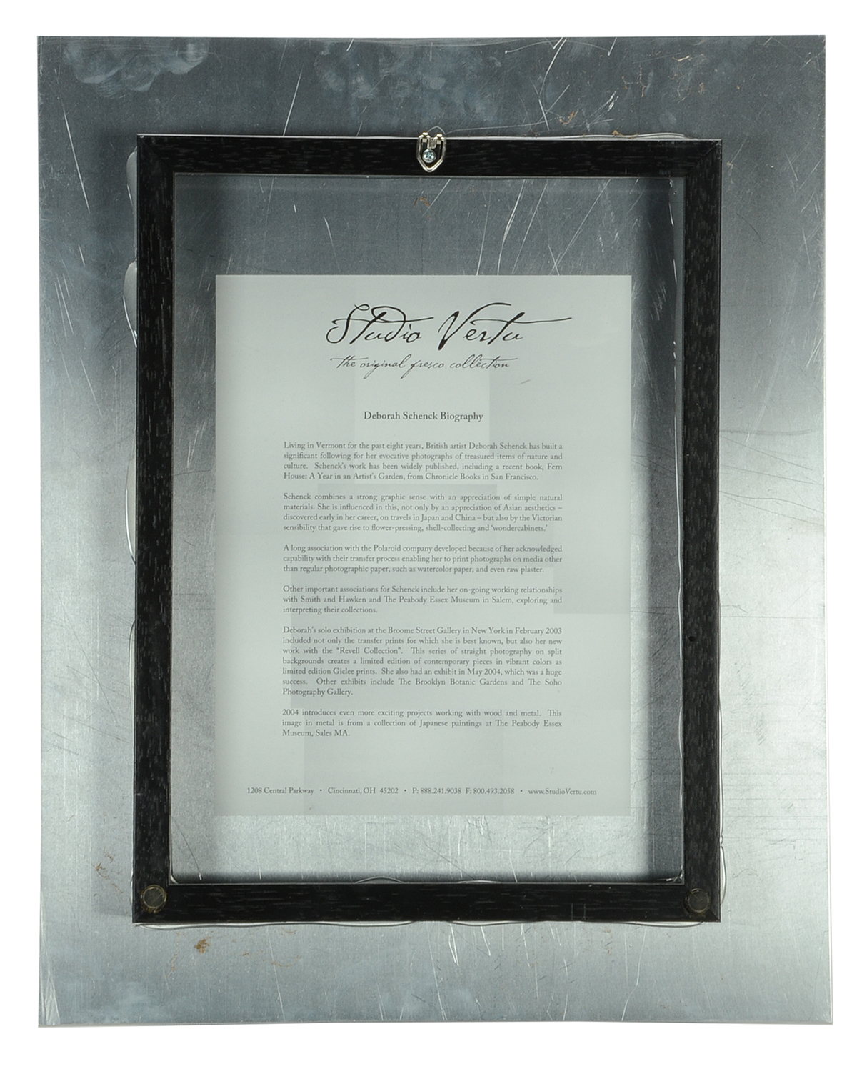 Pair of Deborah Schencke Original Photo Transfers on Brushed Aluminum