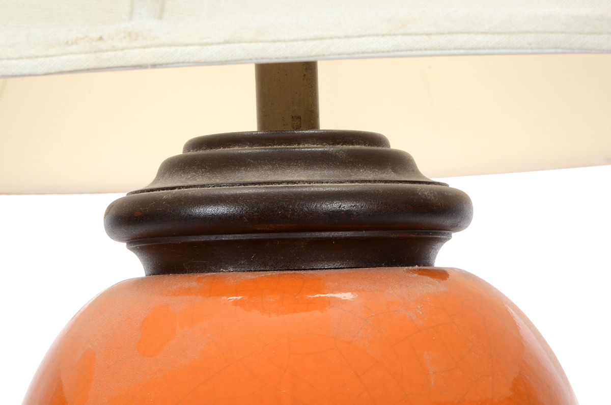 Orange Ceramic Table lamp