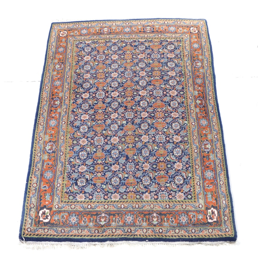 Hand-Knotted Indo-Persian "Herati" Area Rug