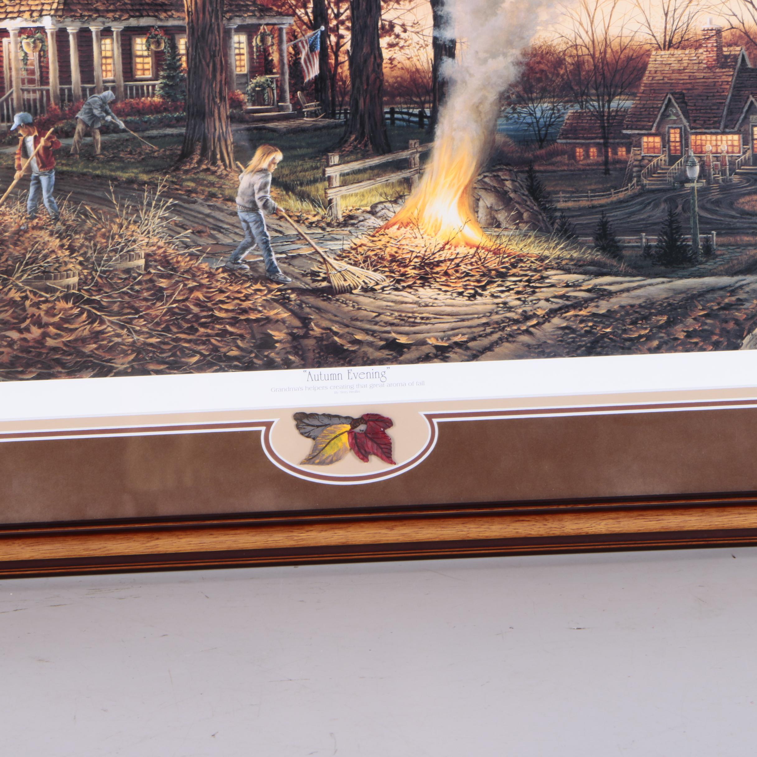 Limited Edition Offset Lithograph After Terry Redlin "Autumn Evening"