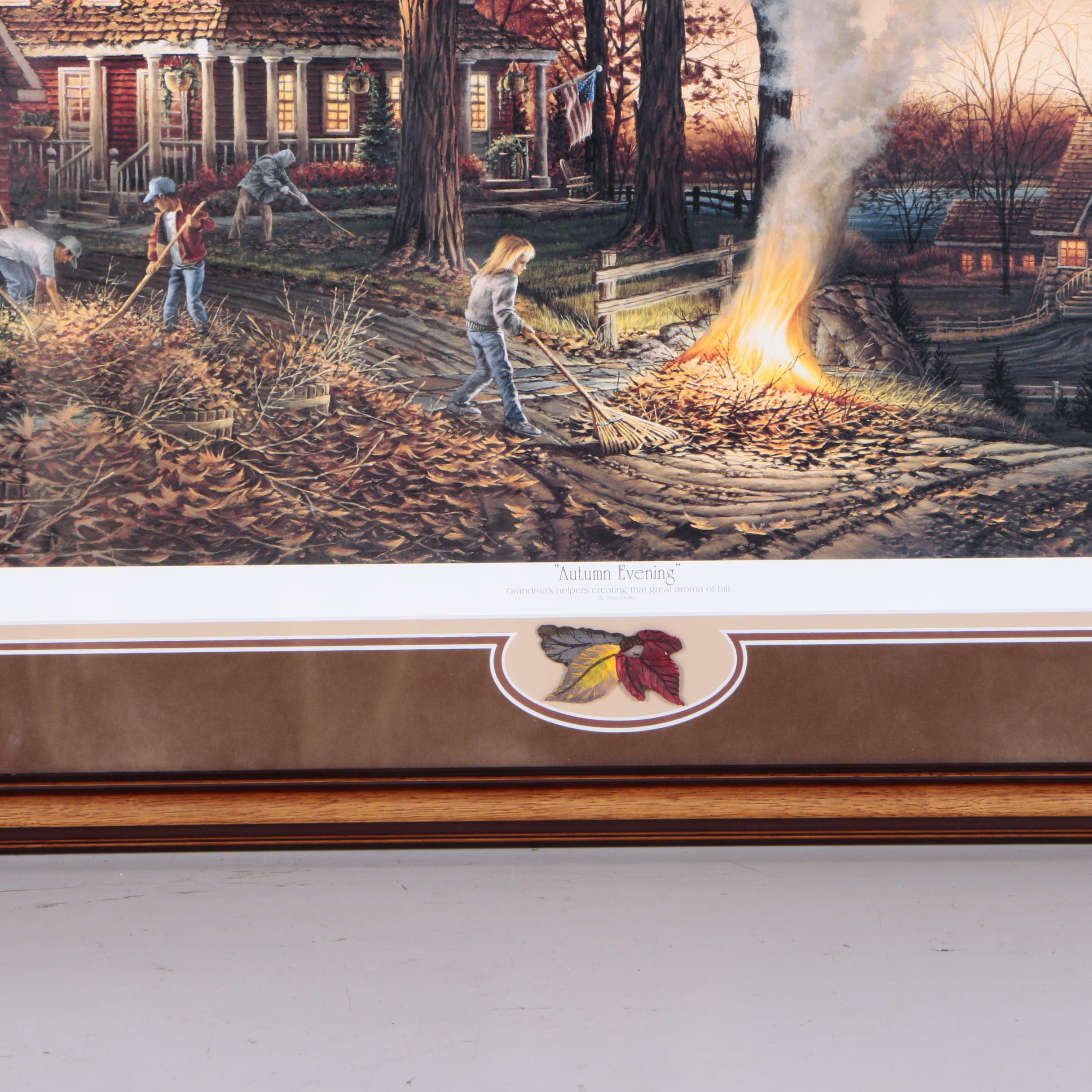 Limited Edition Offset Lithograph After Terry Redlin "Autumn Evening"