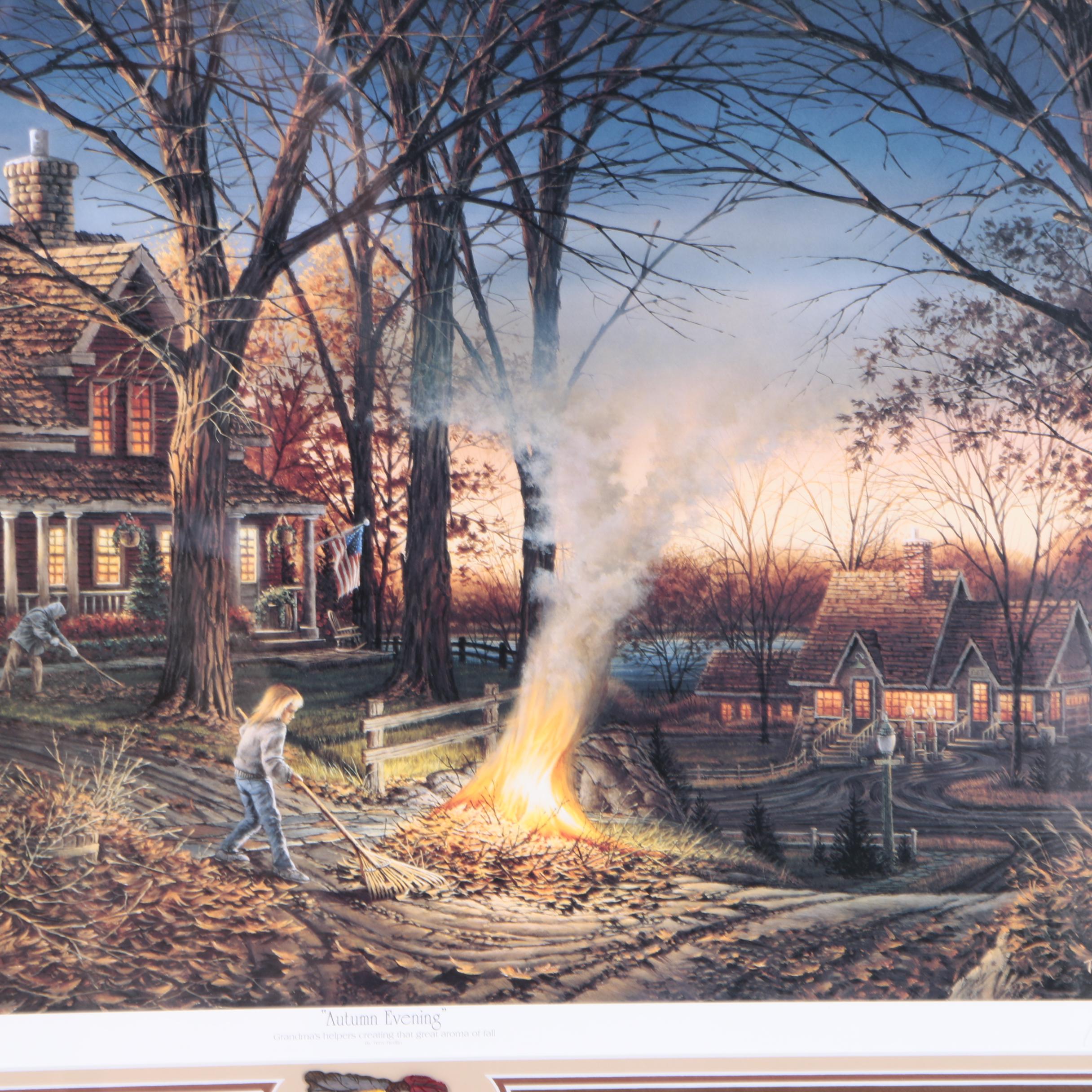 Limited Edition Offset Lithograph After Terry Redlin "Autumn Evening"