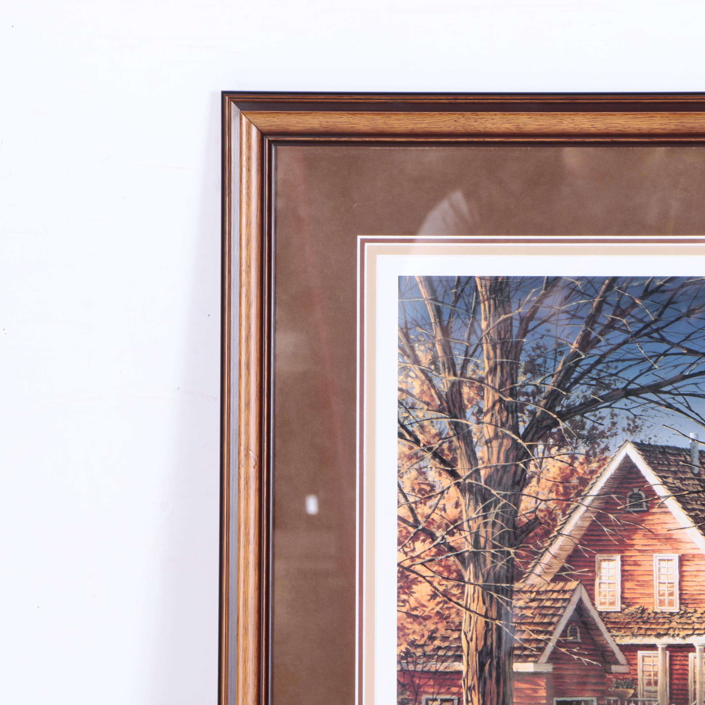 Limited Edition Offset Lithograph After Terry Redlin "Autumn Evening"