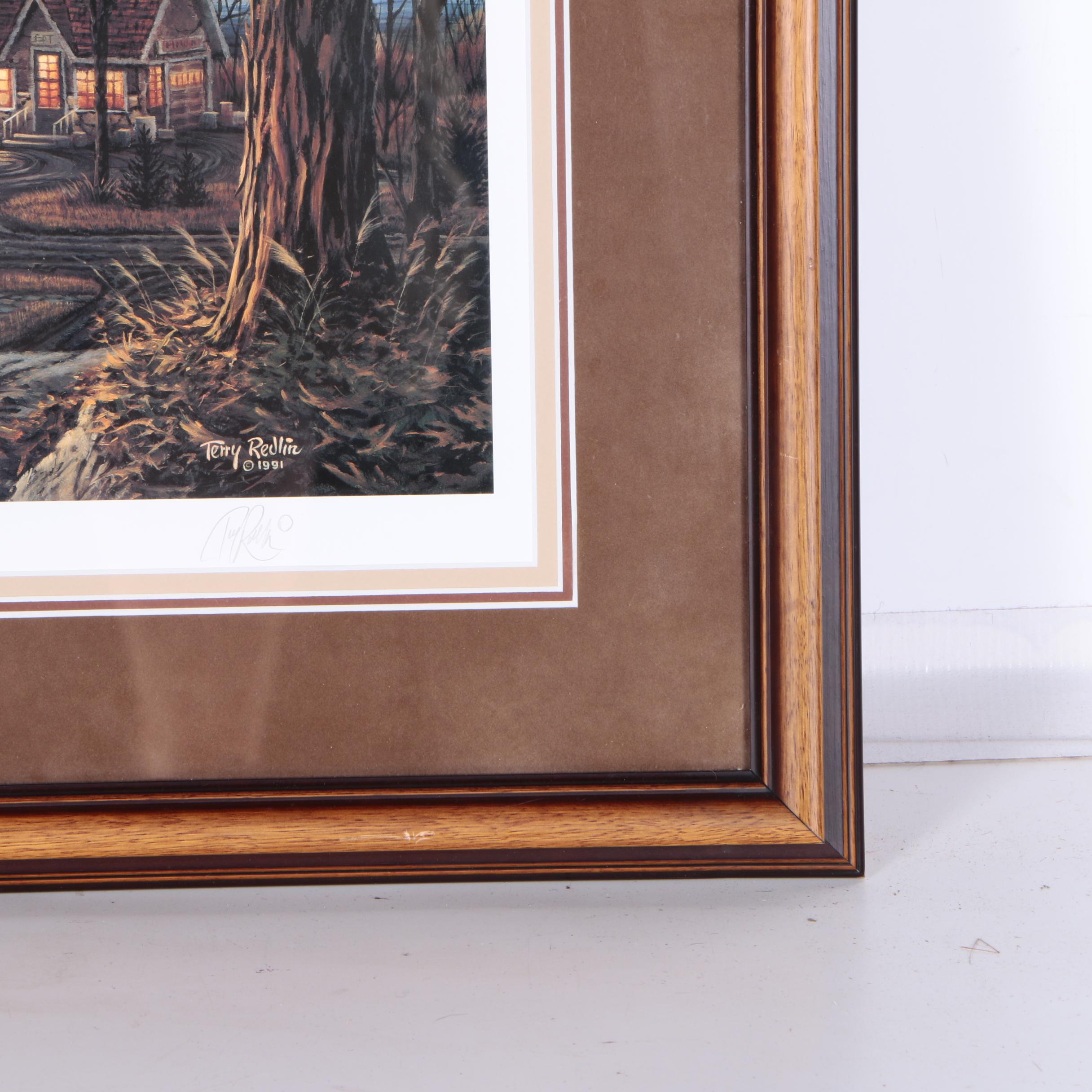 Limited Edition Offset Lithograph After Terry Redlin "Autumn Evening"