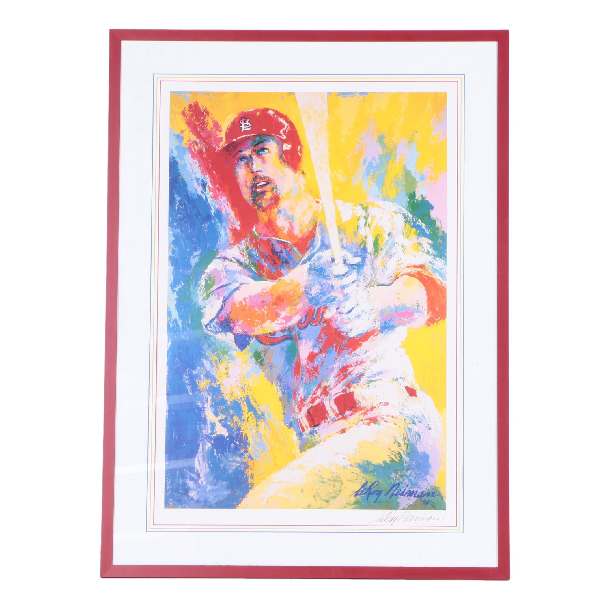 LeRoy Neiman Offset Lithograph of Mark McGwire