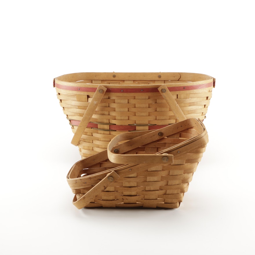 Longaberger Hand-Woven Christmas and Sleigh Baskets