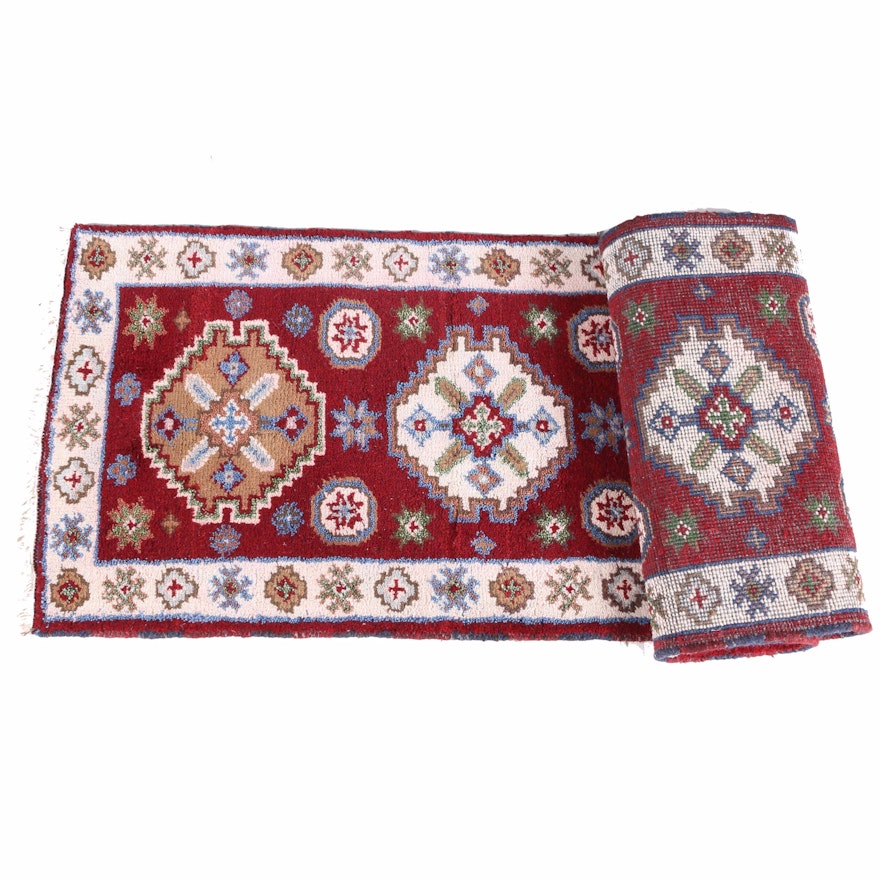 Hand-Knotted Indo-Anatolian Carpet Runner