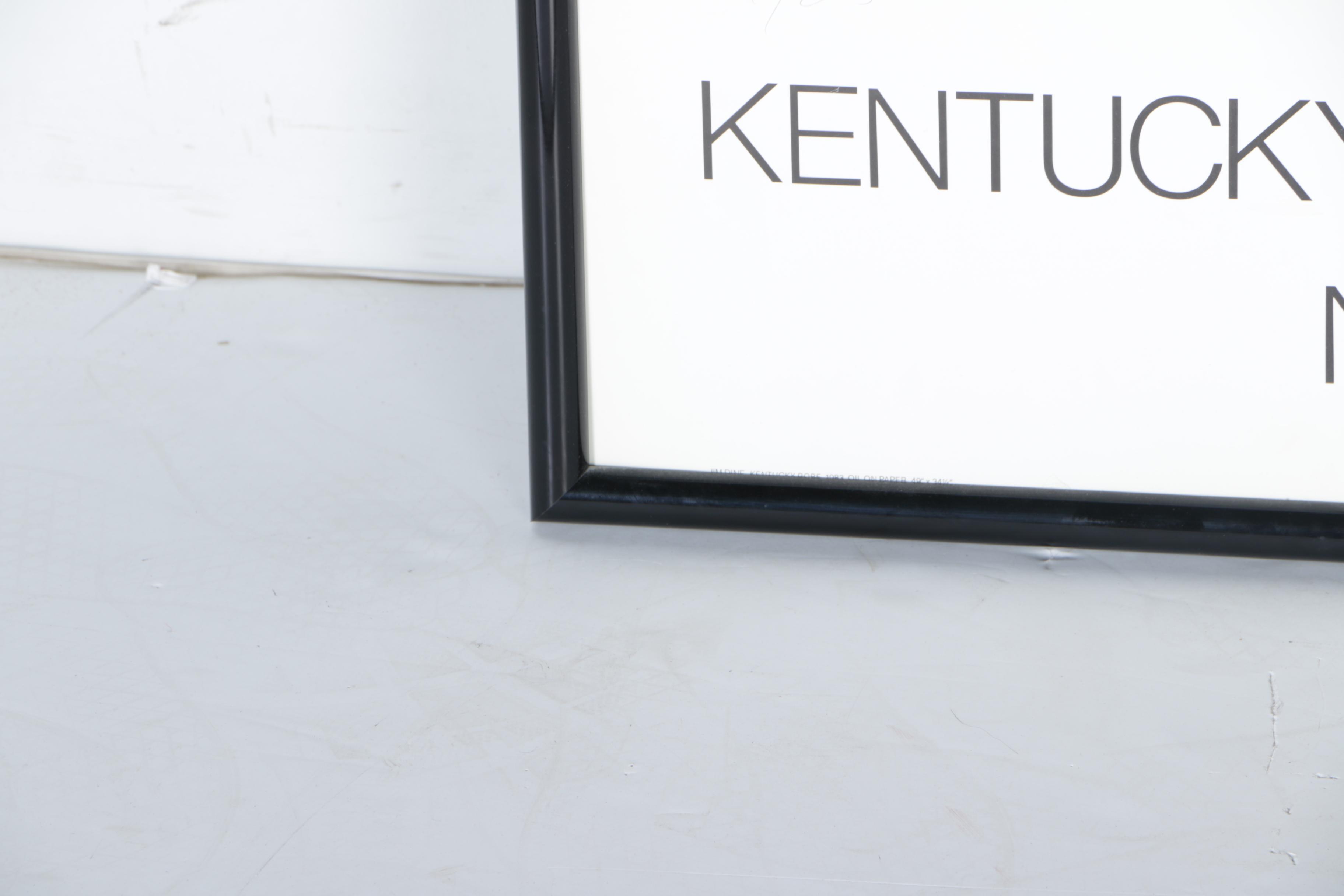 1983 Jim Dine Limited Edition Offset Lithographic Poster for the "Kentucky Center for the Arts"