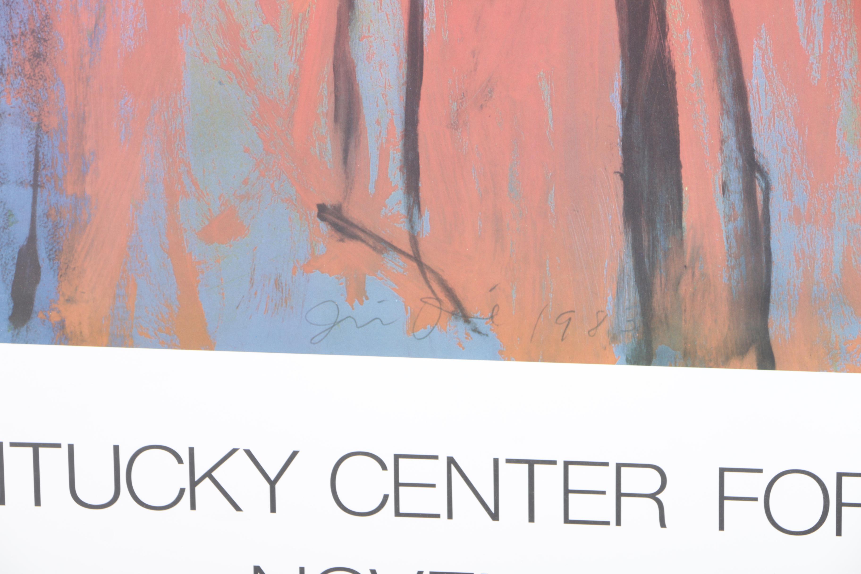 1983 Jim Dine Limited Edition Offset Lithographic Poster for the "Kentucky Center for the Arts"