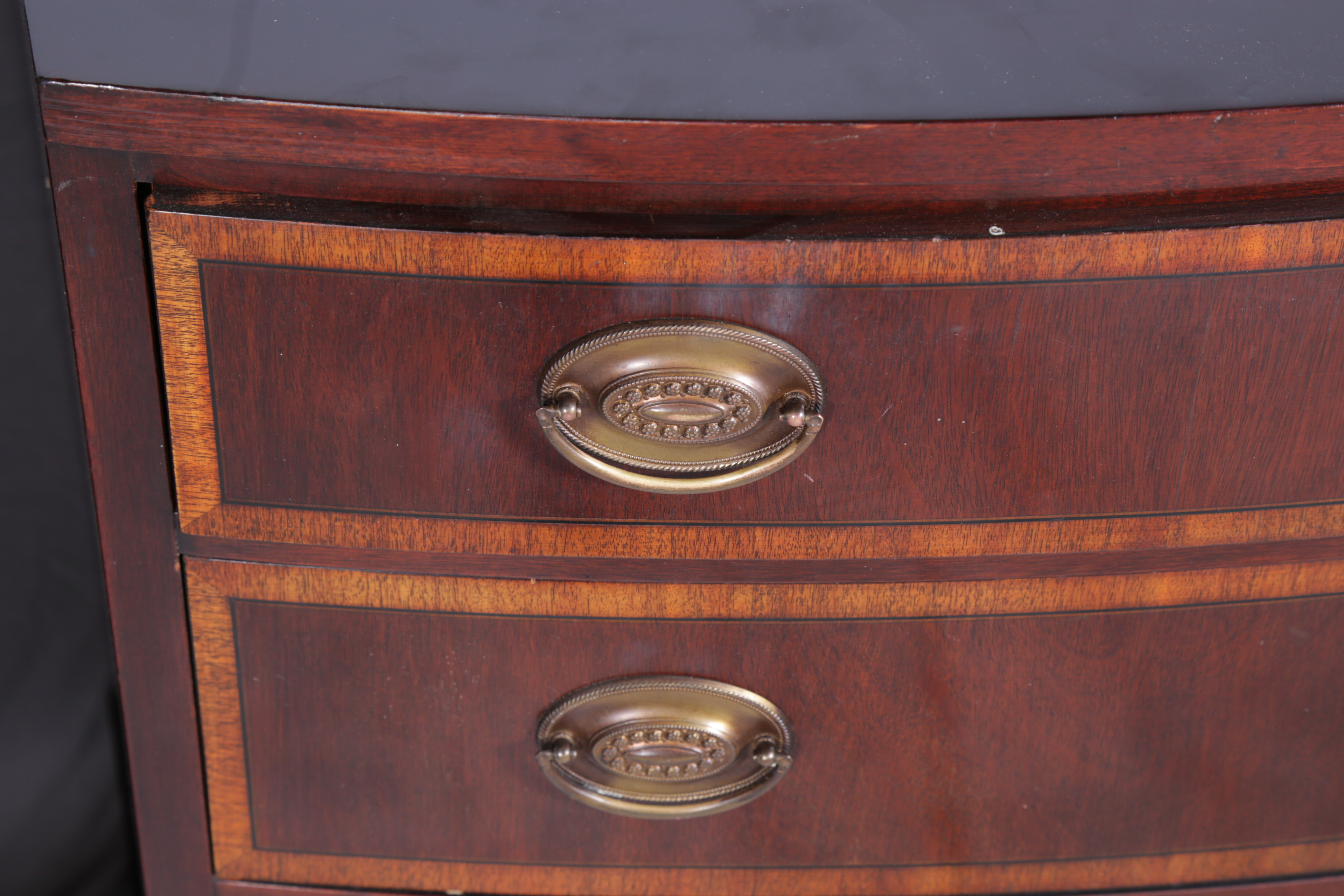 Vintage Hepplewhite Style Mahogany Chest of Drawers by Johnson Furniture