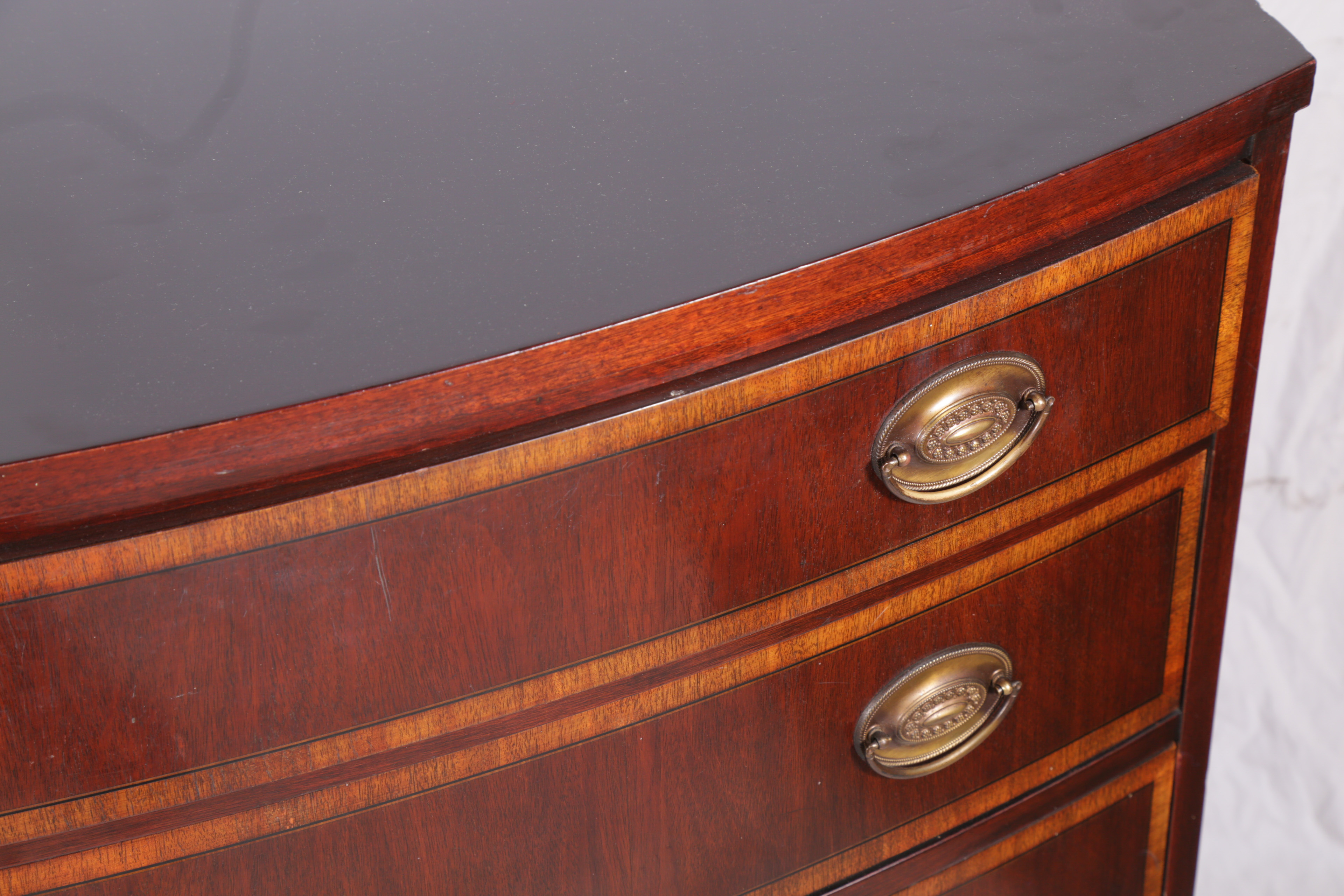 Vintage Hepplewhite Style Mahogany Chest of Drawers by Johnson Furniture