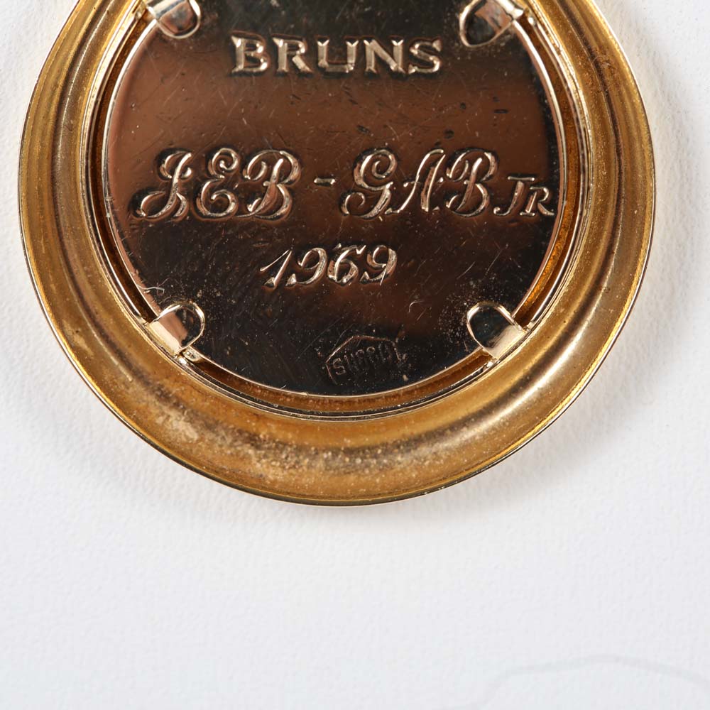 14K Gold Coat of Arms Pendant in Frame