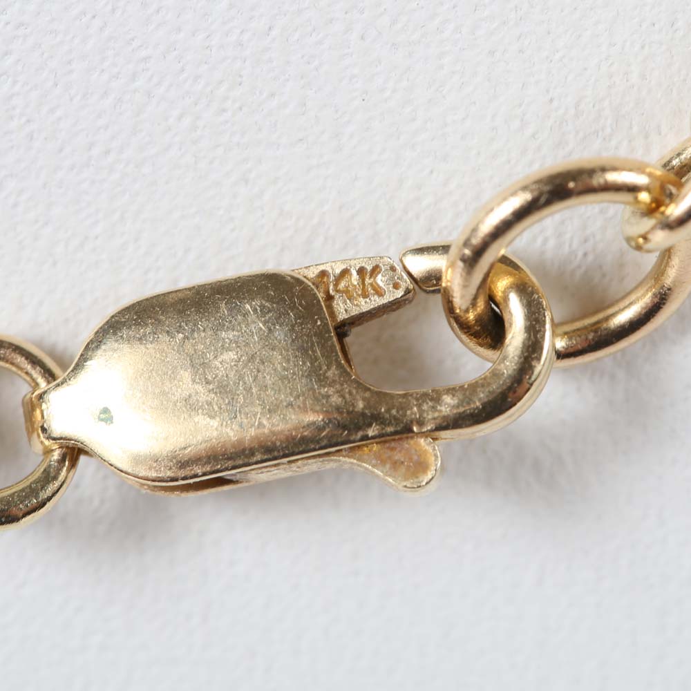 14K Gold Coat of Arms Pendant in Frame