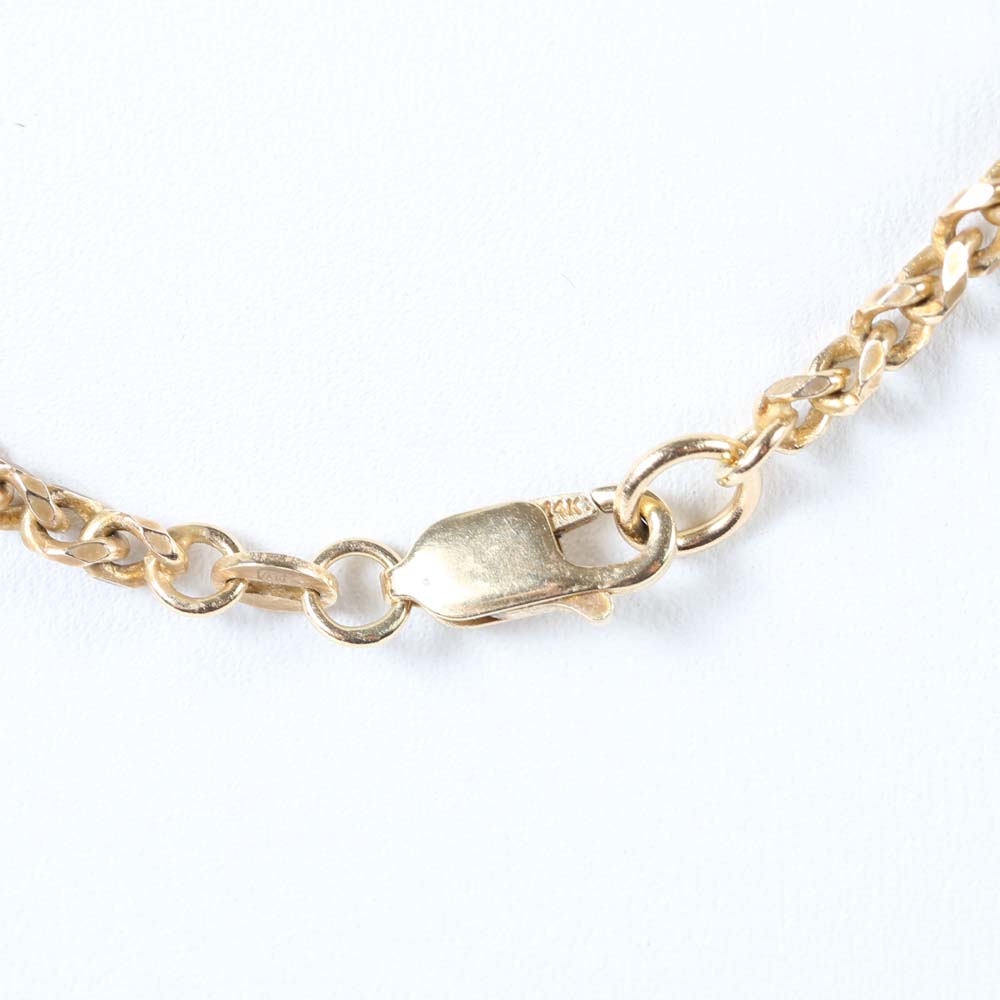 14K Gold Coat of Arms Pendant in Frame