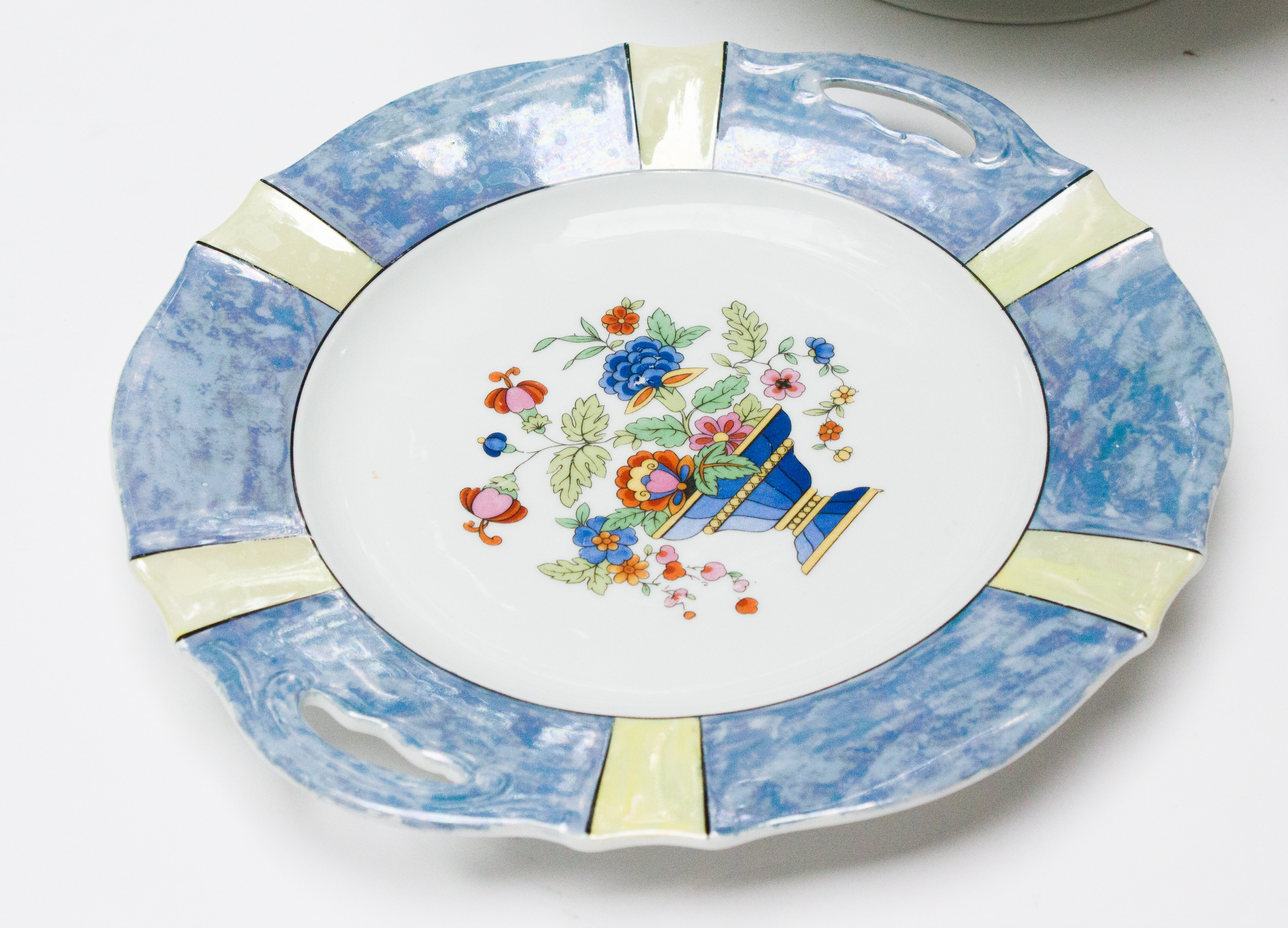 Floral Design Porcelain Serving Pieces