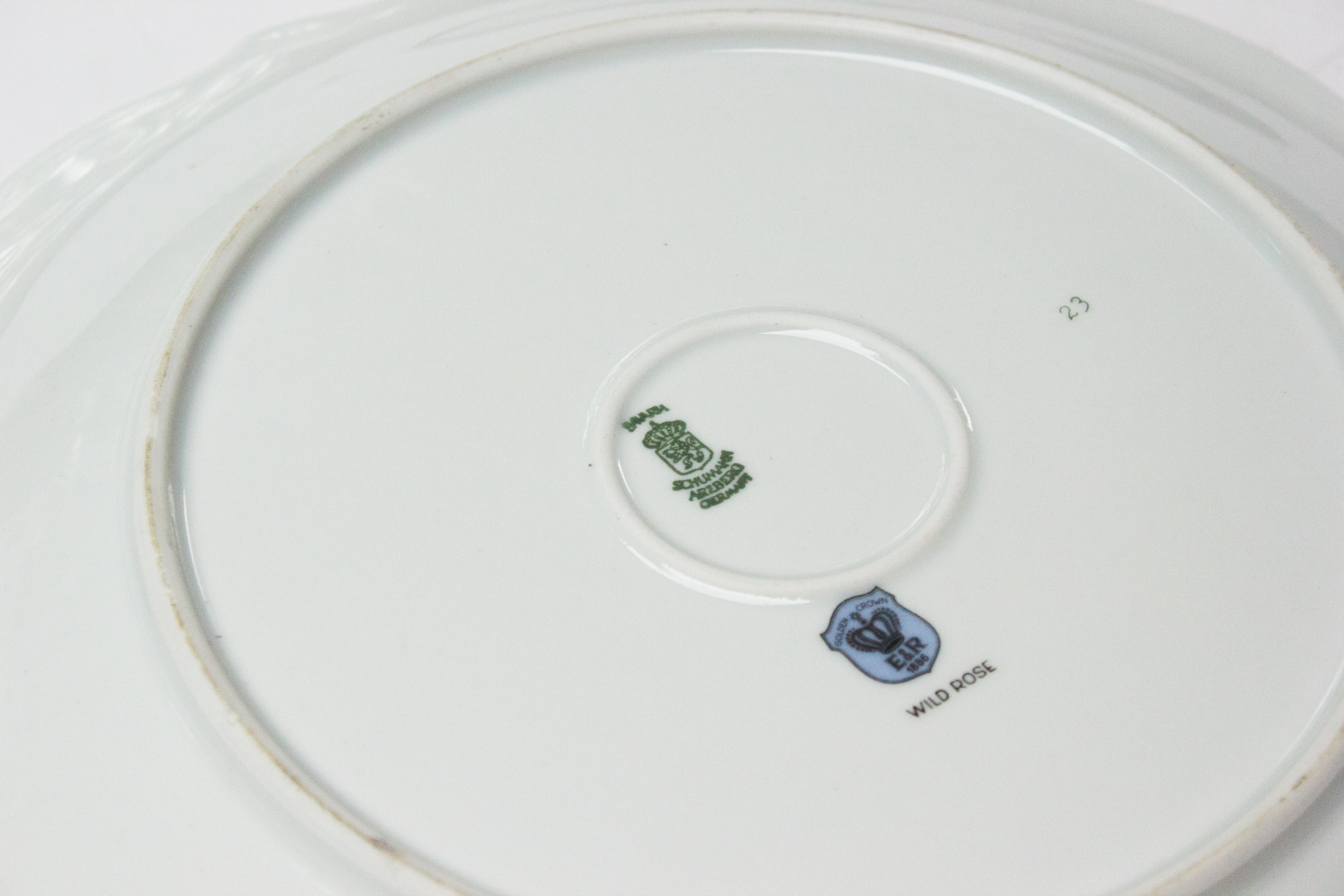 Floral Design Porcelain Serving Pieces