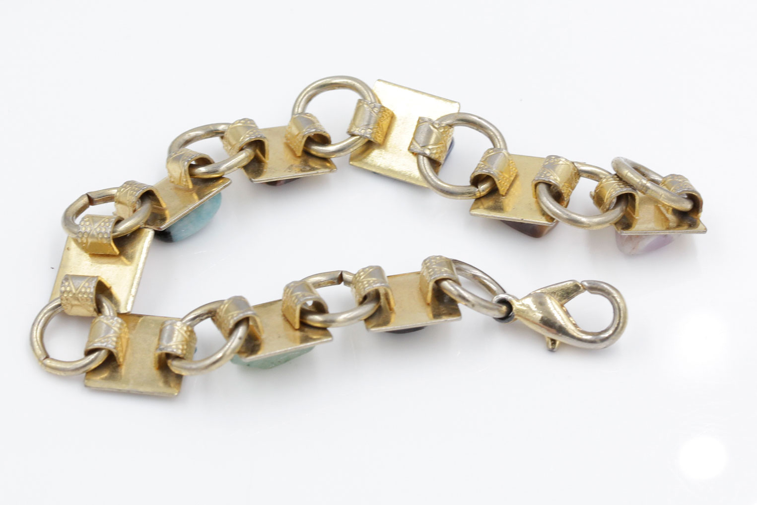 Three Fashion Bracelets and Turtle Brooch