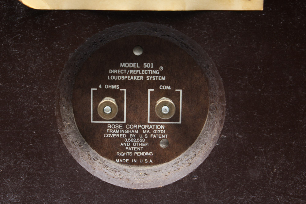 Vintage Bose 501 Direct/Reflecting Loudspeaker System