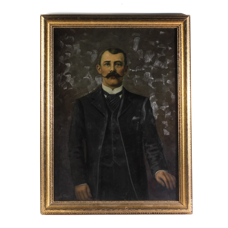 19th Century Oil on Canvas Portrait