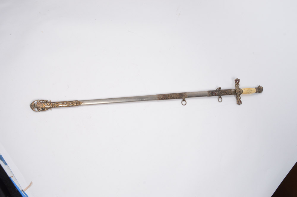 Antique Masonic Knights Templar Sword