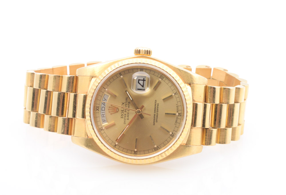 18K Yellow Gold Rolex Presidential Watch