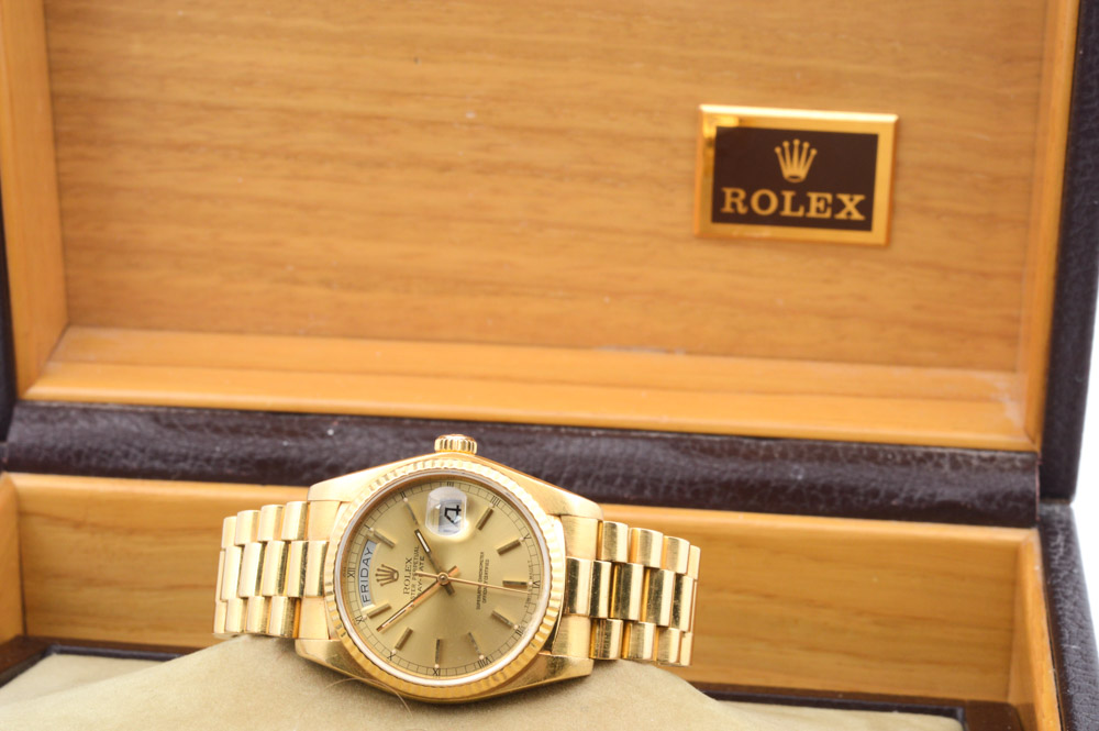18K Yellow Gold Rolex Presidential Watch