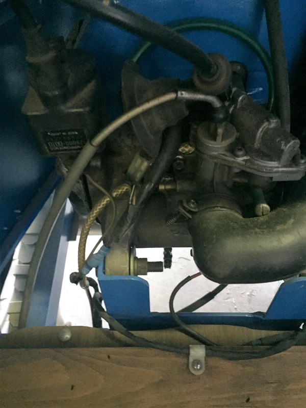 Blue Bugatti T-35 Cyclekart