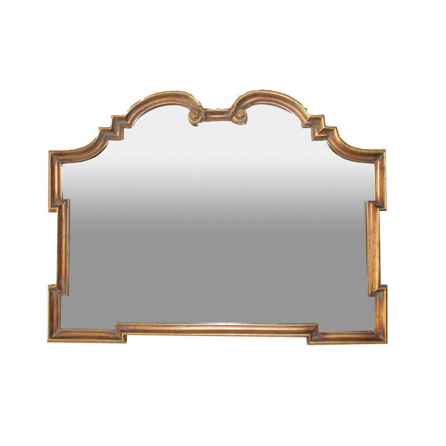 Large Elegant Wall Mirror With Gold Gilt Frame