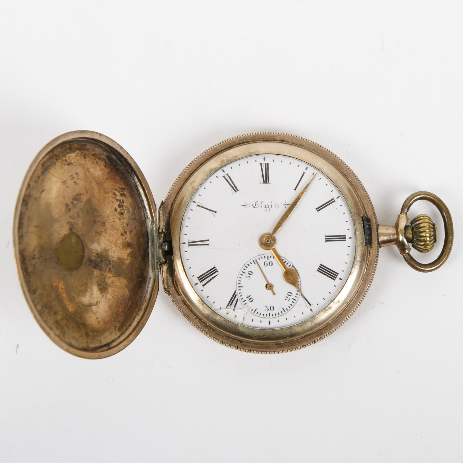 Vintage Elgin Gold Filled Hunter Pocket Watch