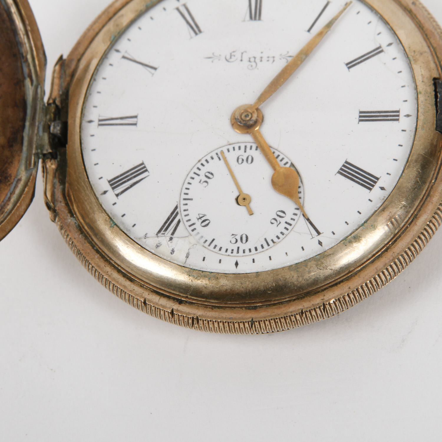 Vintage Elgin Gold Filled Hunter Pocket Watch