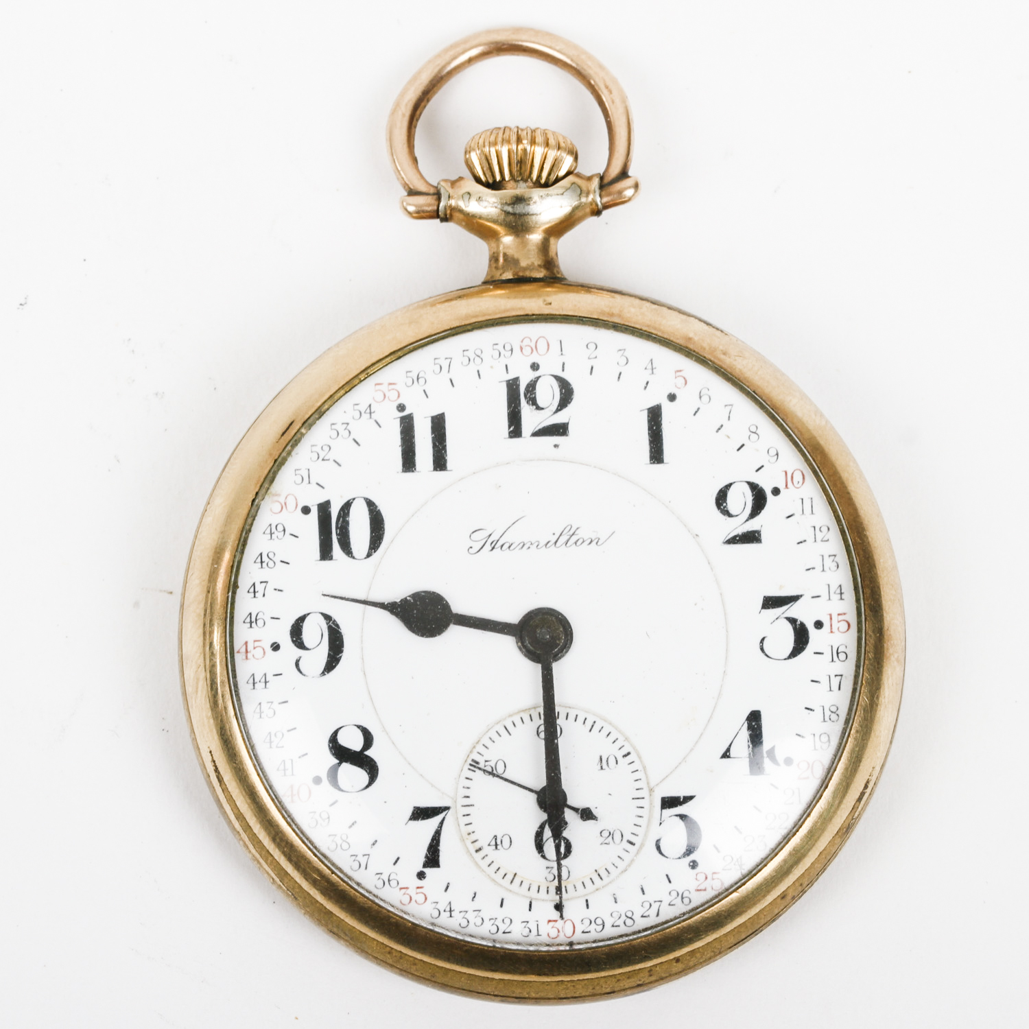 Vintage Hamilton 10K Gold Filled Pocket Watch
