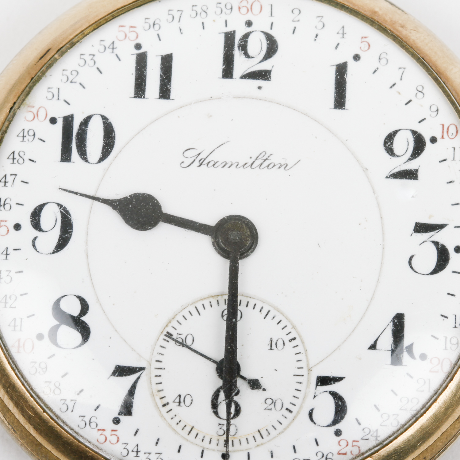 Vintage Hamilton 10K Gold Filled Pocket Watch