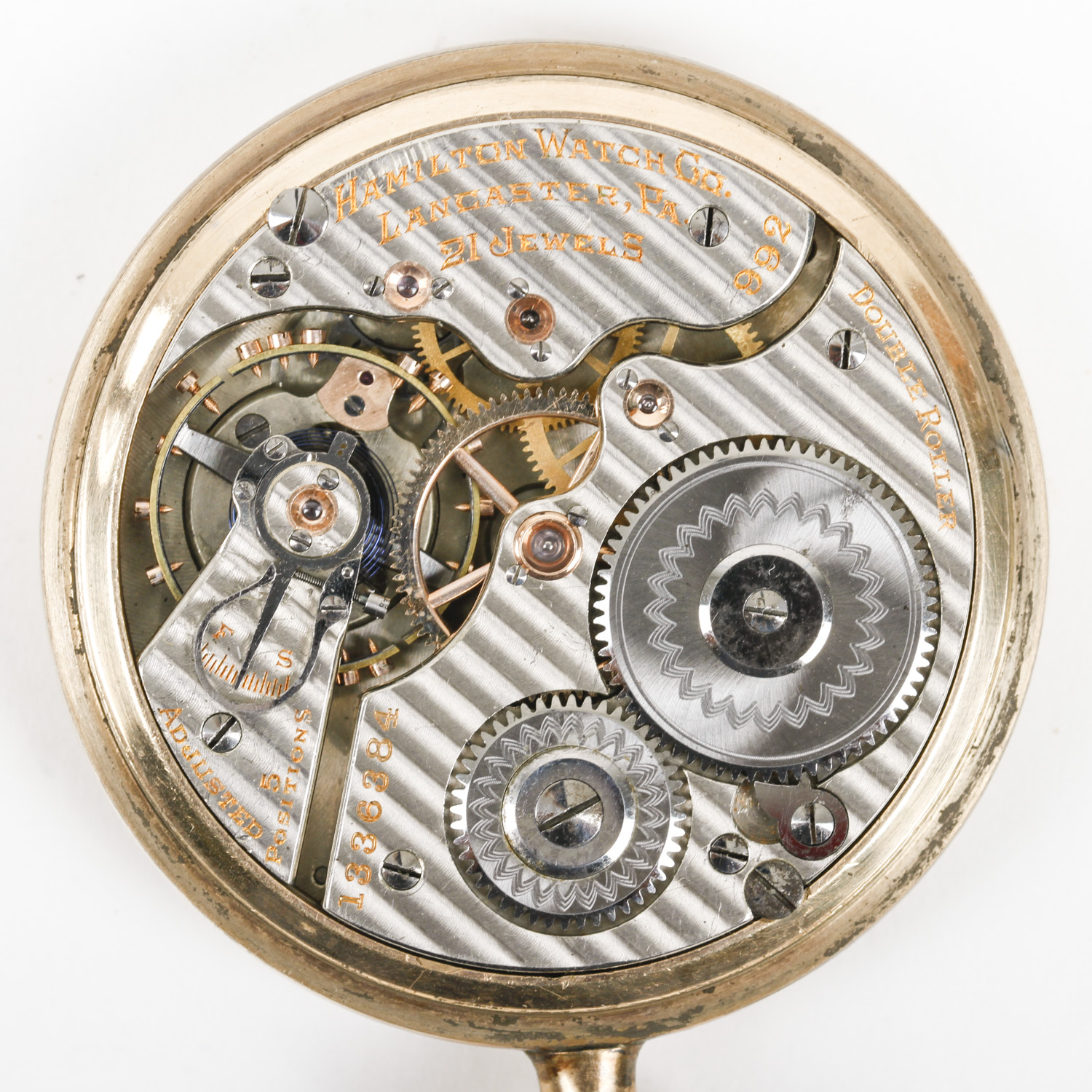 Vintage Hamilton 10K Gold Filled Pocket Watch