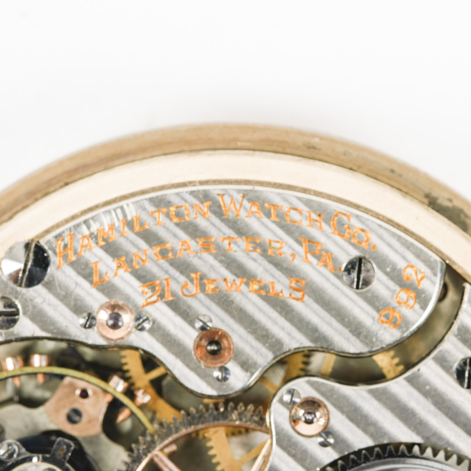 Vintage Hamilton 10K Gold Filled Pocket Watch