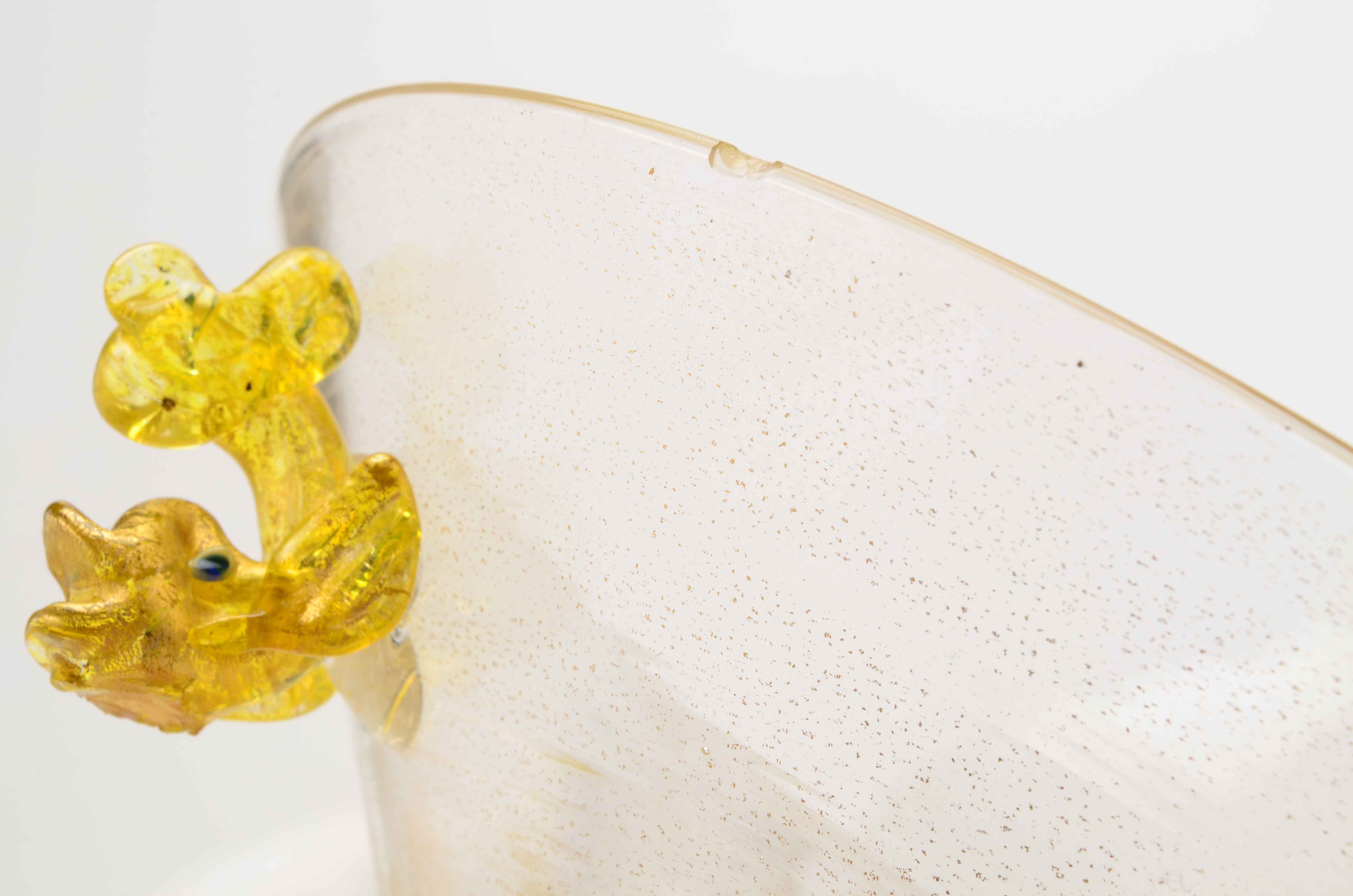 Hand Blown Glass Murano Saiviati Luncheon Set