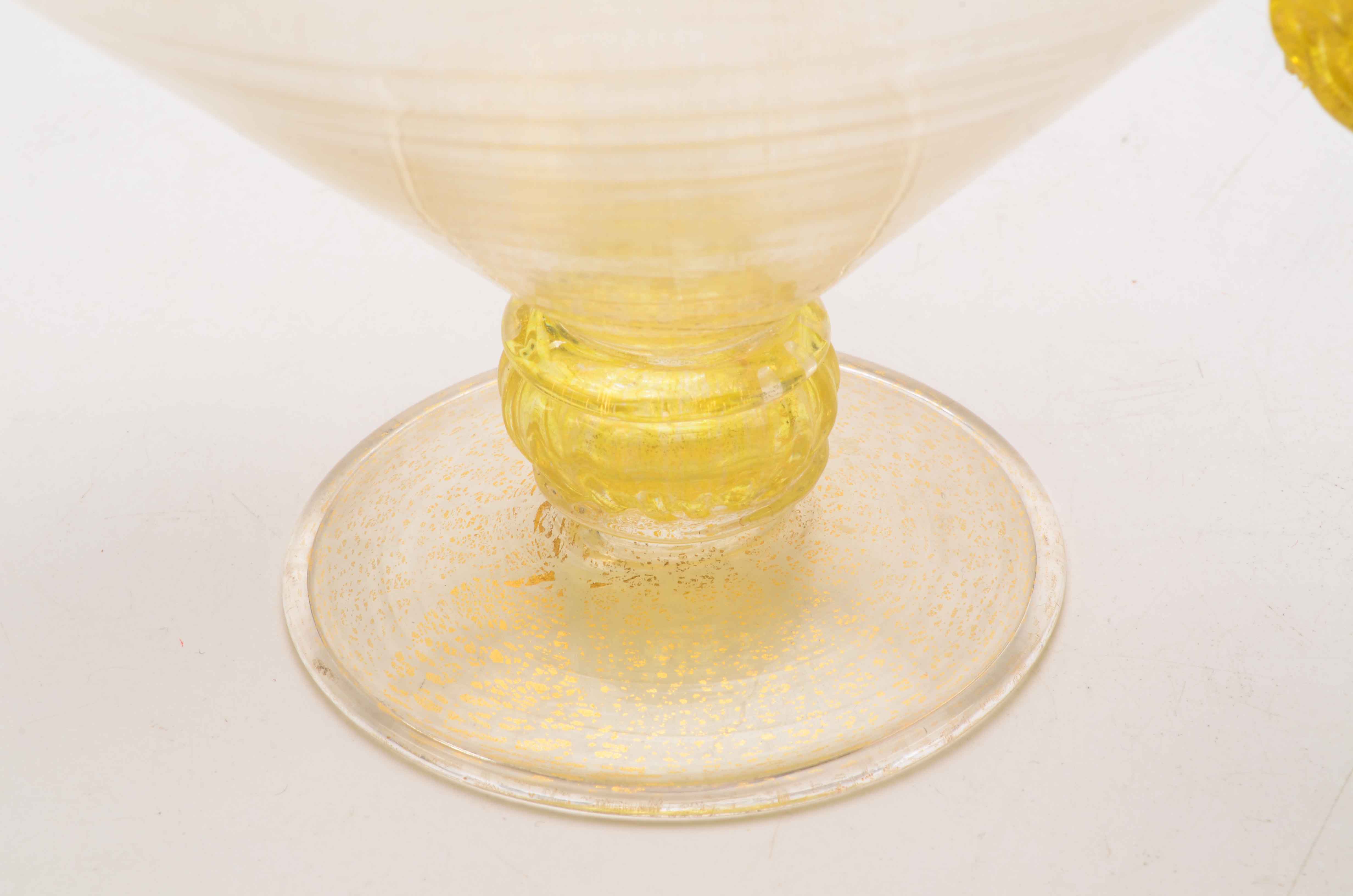 Hand Blown Glass Murano Saiviati Luncheon Set