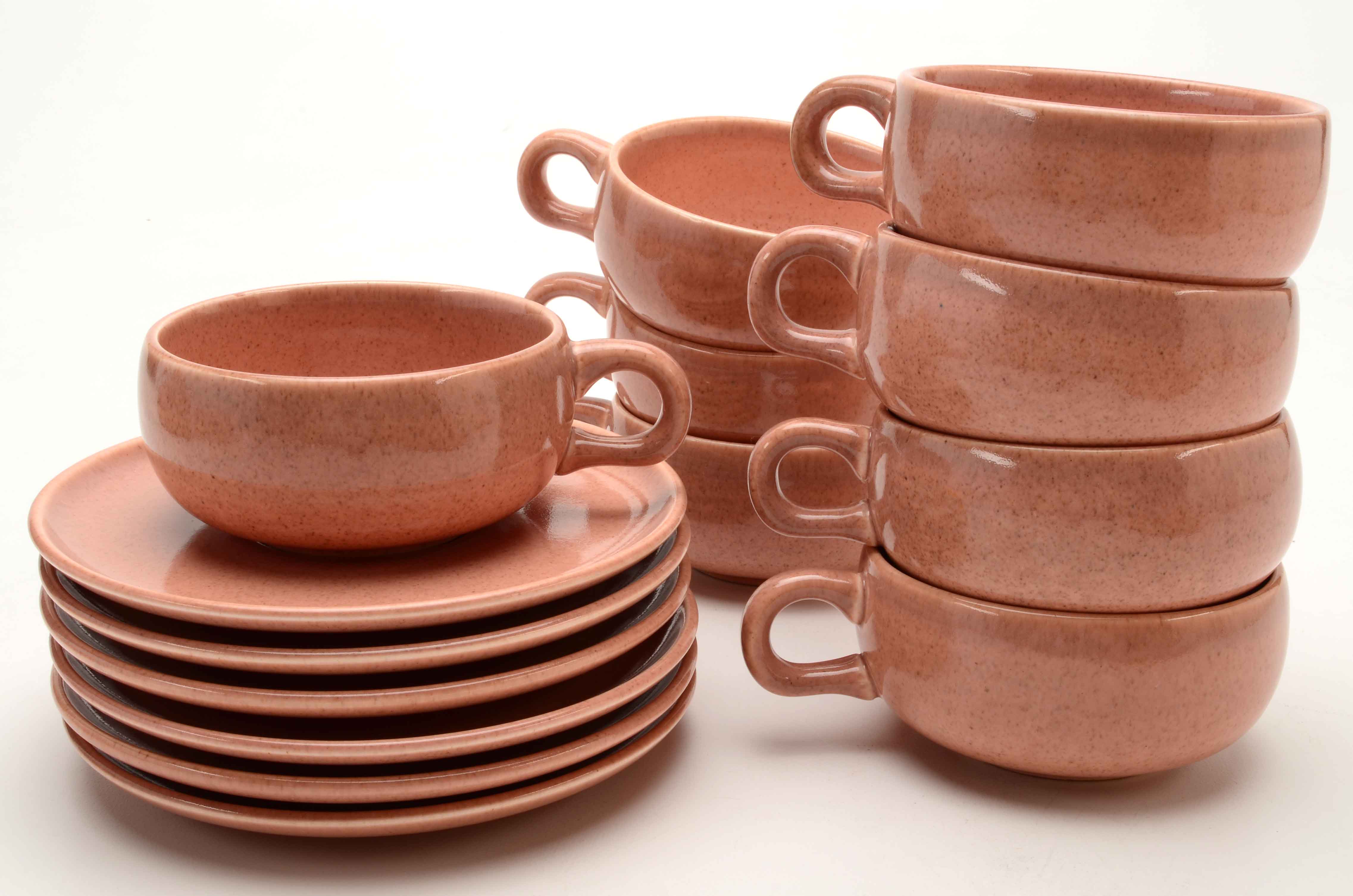 Fifty-Two Piece Set of Russel Wright "American Modern" Dishes