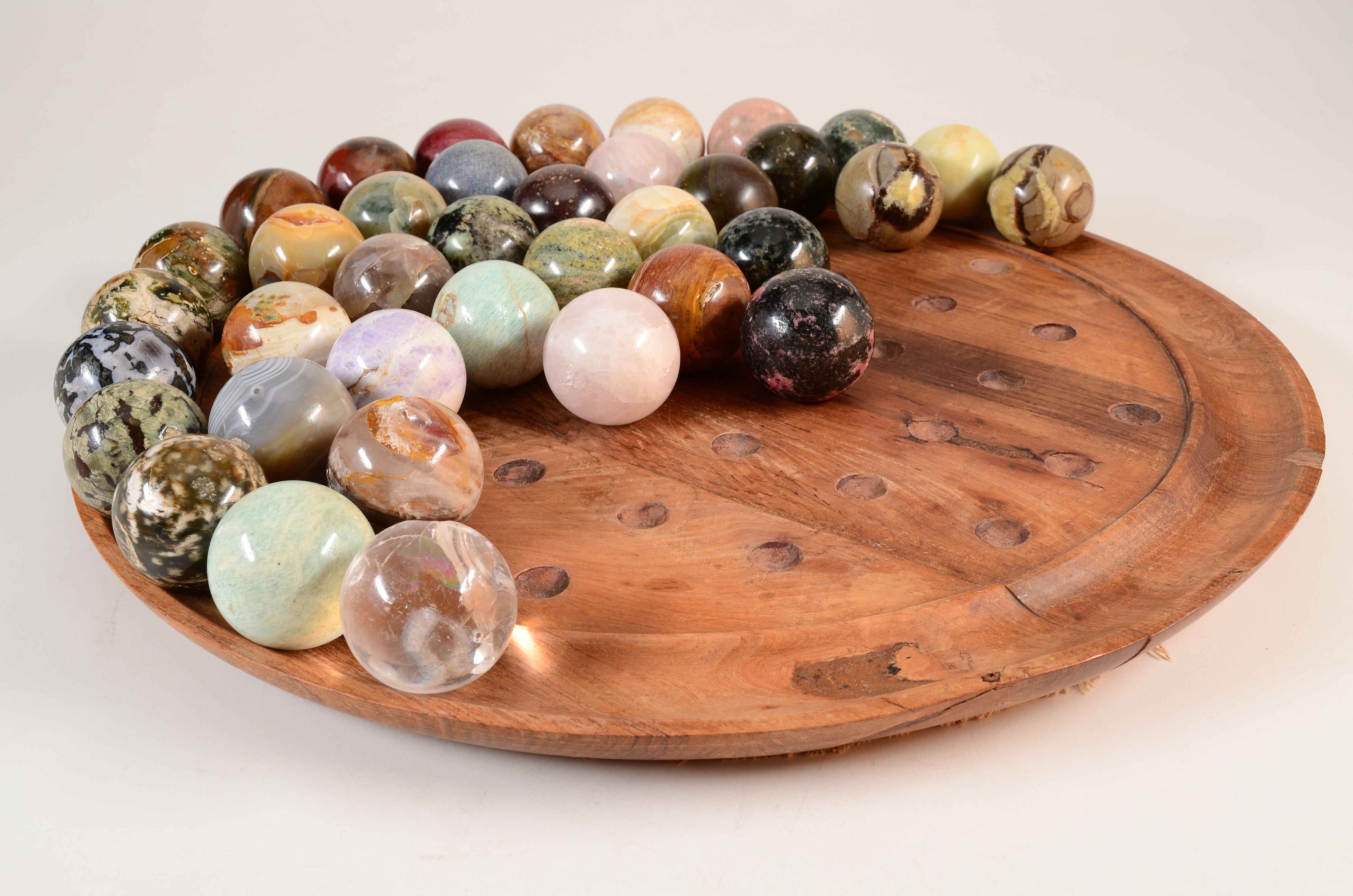 Wooden Handmade Solitaire Game Set