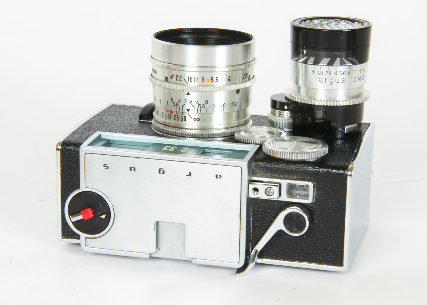 Collection of Six Vintage Argus Cameras and Lenses