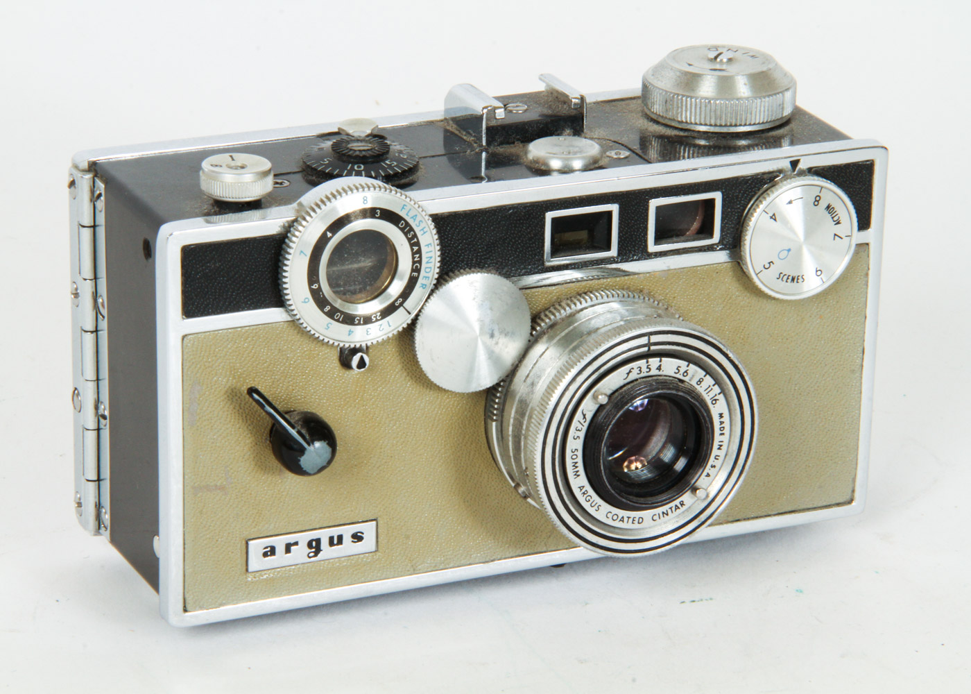 Collection of Six Vintage Argus Cameras and Lenses