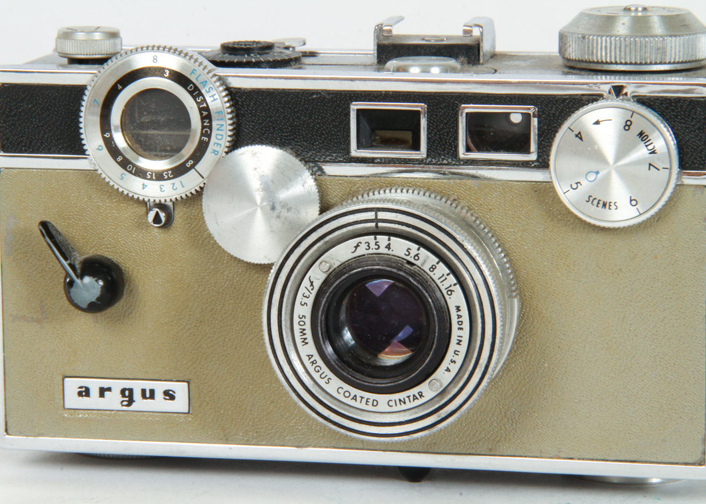 Collection of Six Vintage Argus Cameras and Lenses