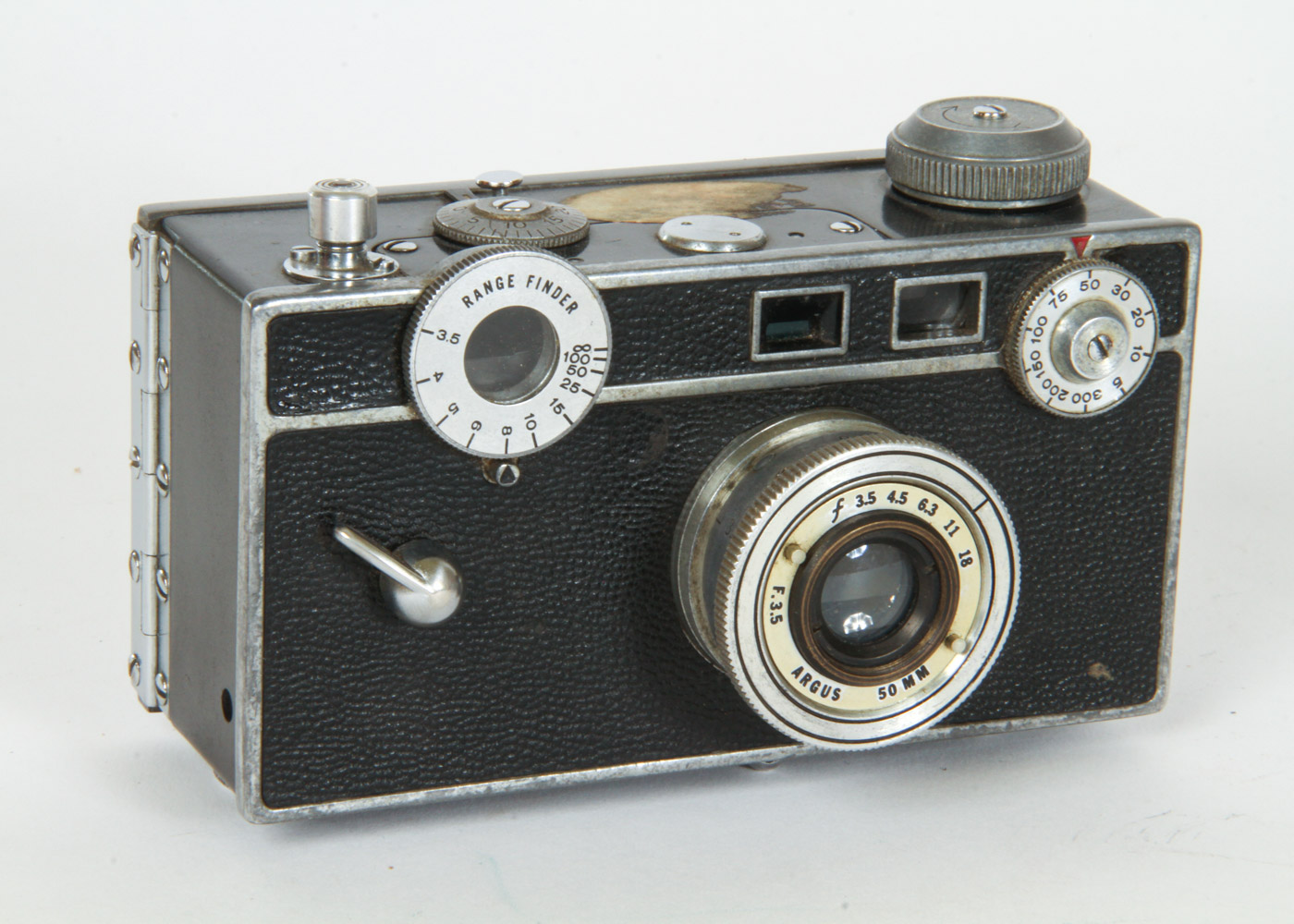 Collection of Six Vintage Argus Cameras and Lenses