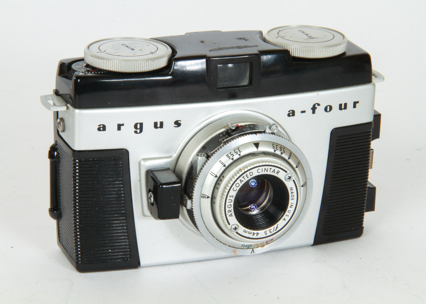 Collection of Six Vintage Argus Cameras and Lenses