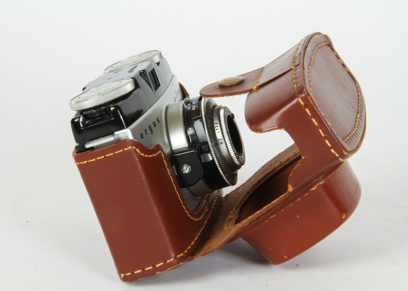 Collection of Six Vintage Argus Cameras and Lenses