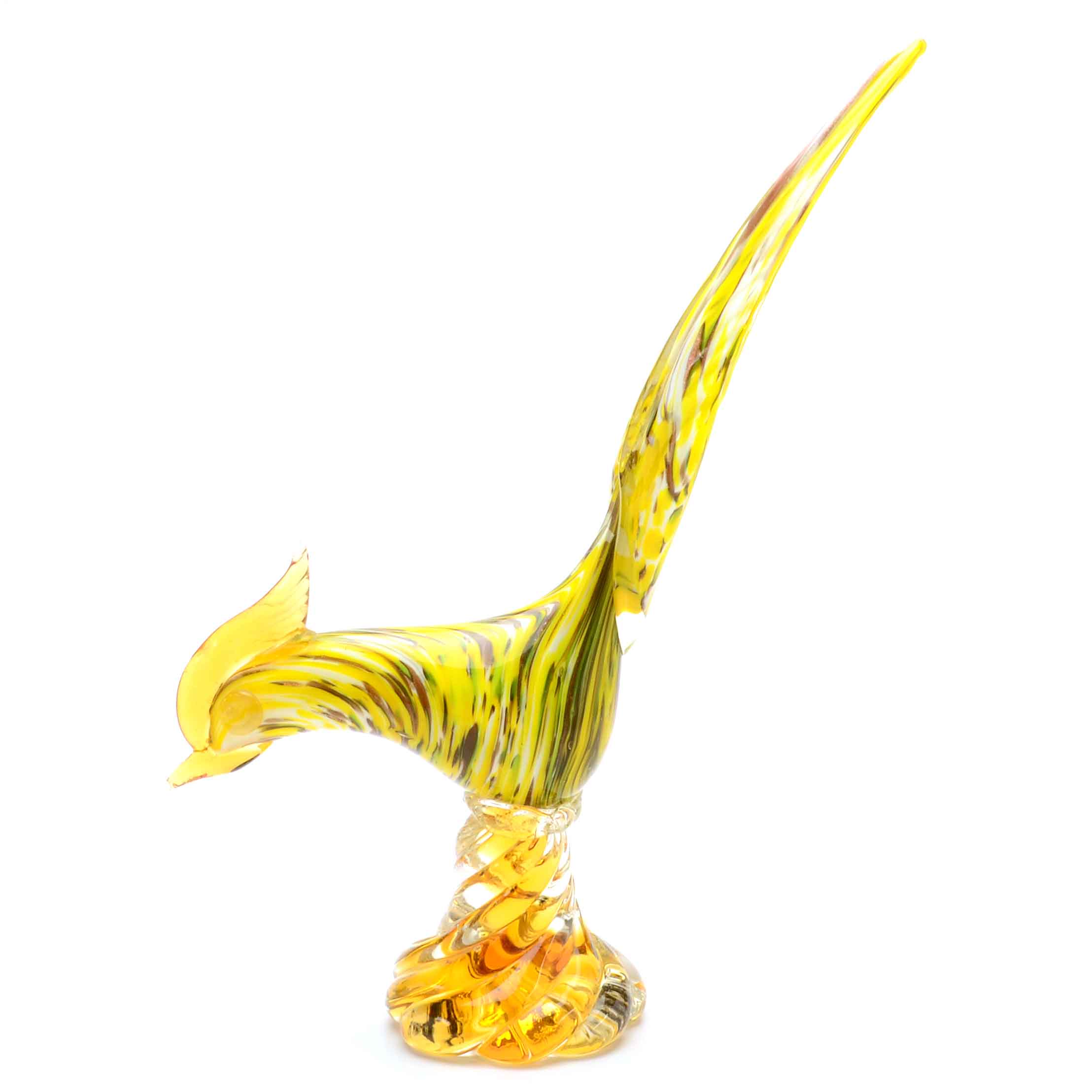 Murano Style Art Glass Rooster Figurine