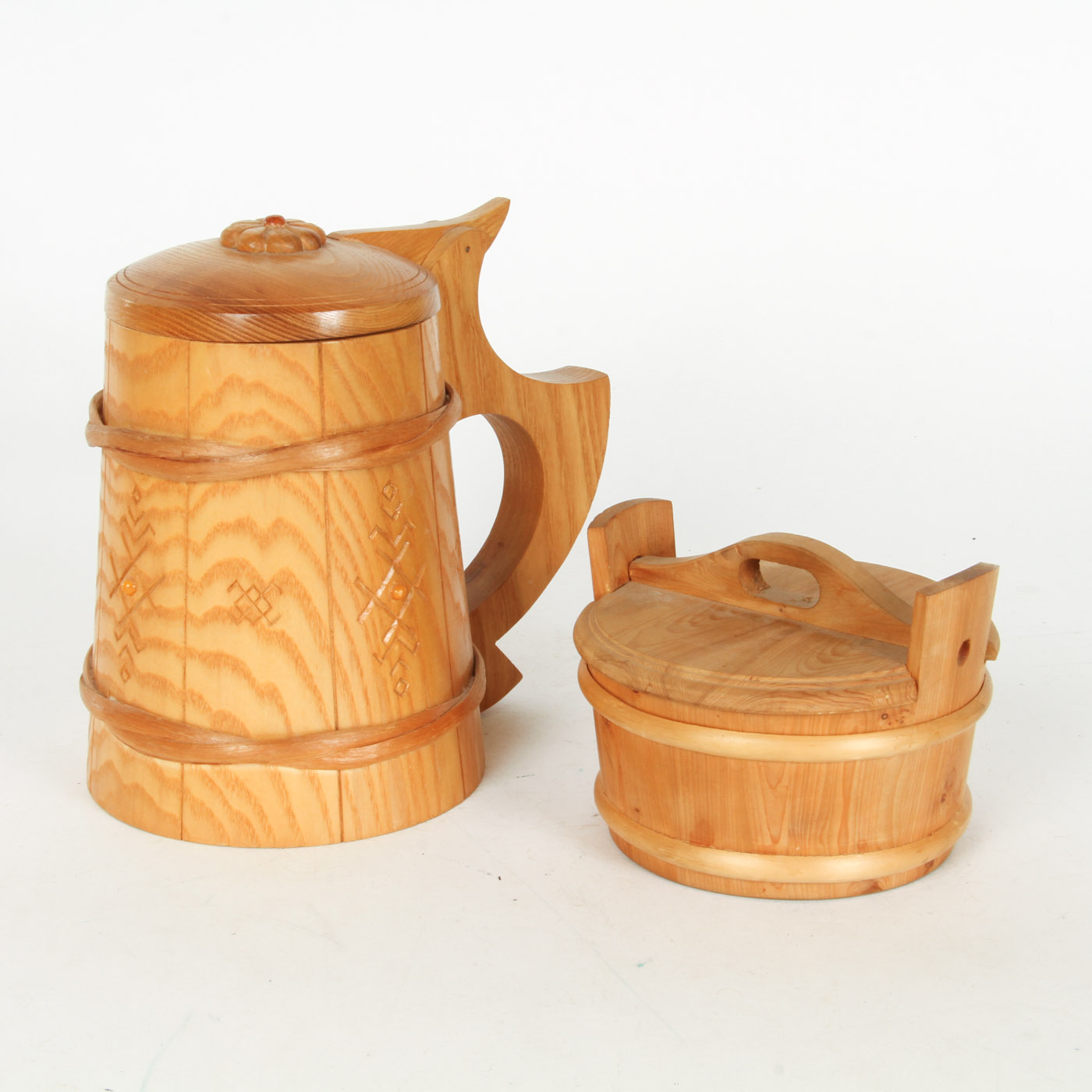 Latvian Style Carved Wood Decor