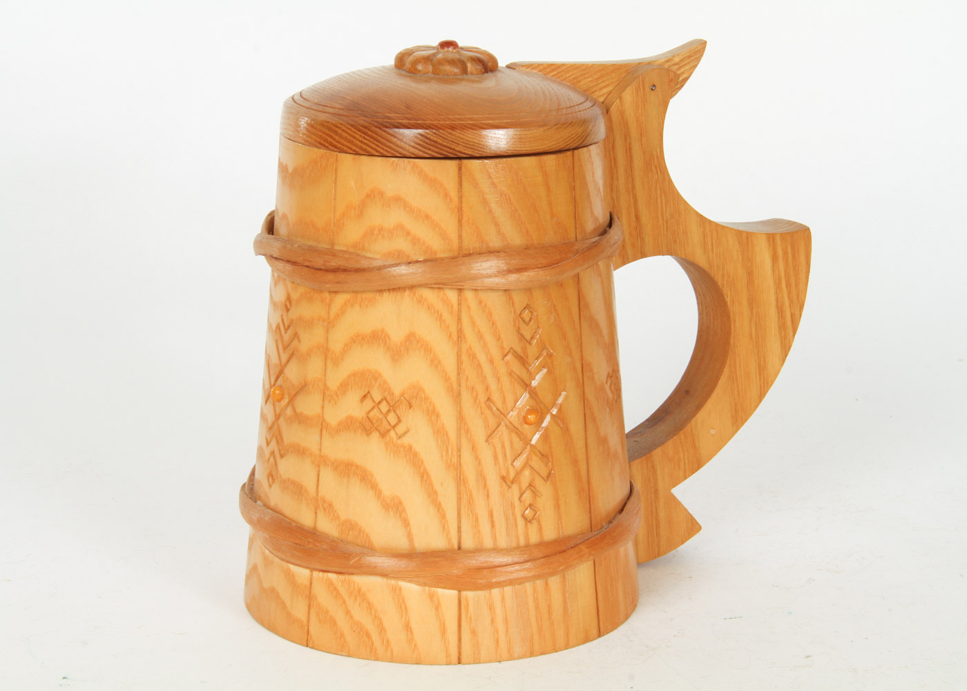 Latvian Style Carved Wood Decor