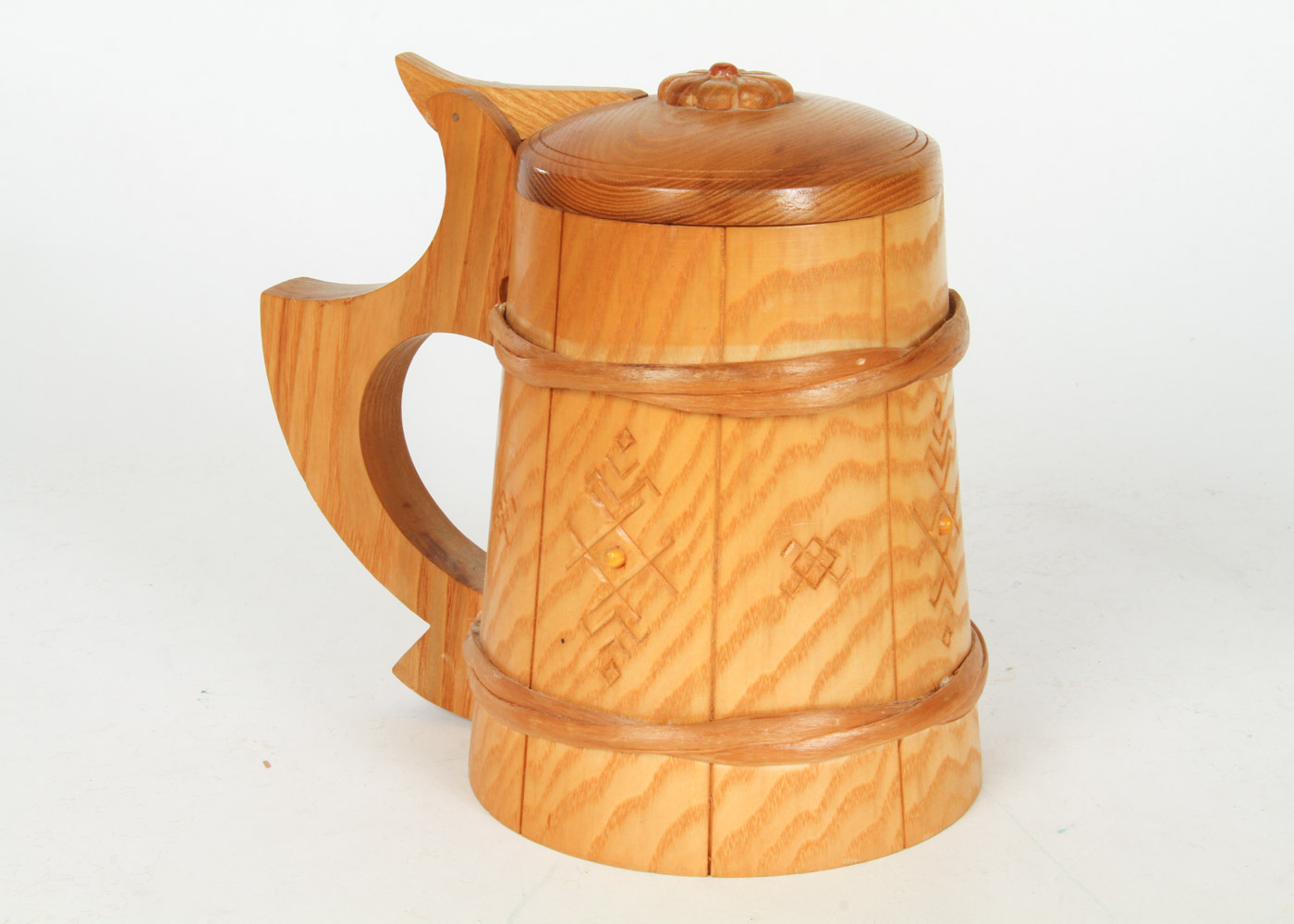 Latvian Style Carved Wood Decor