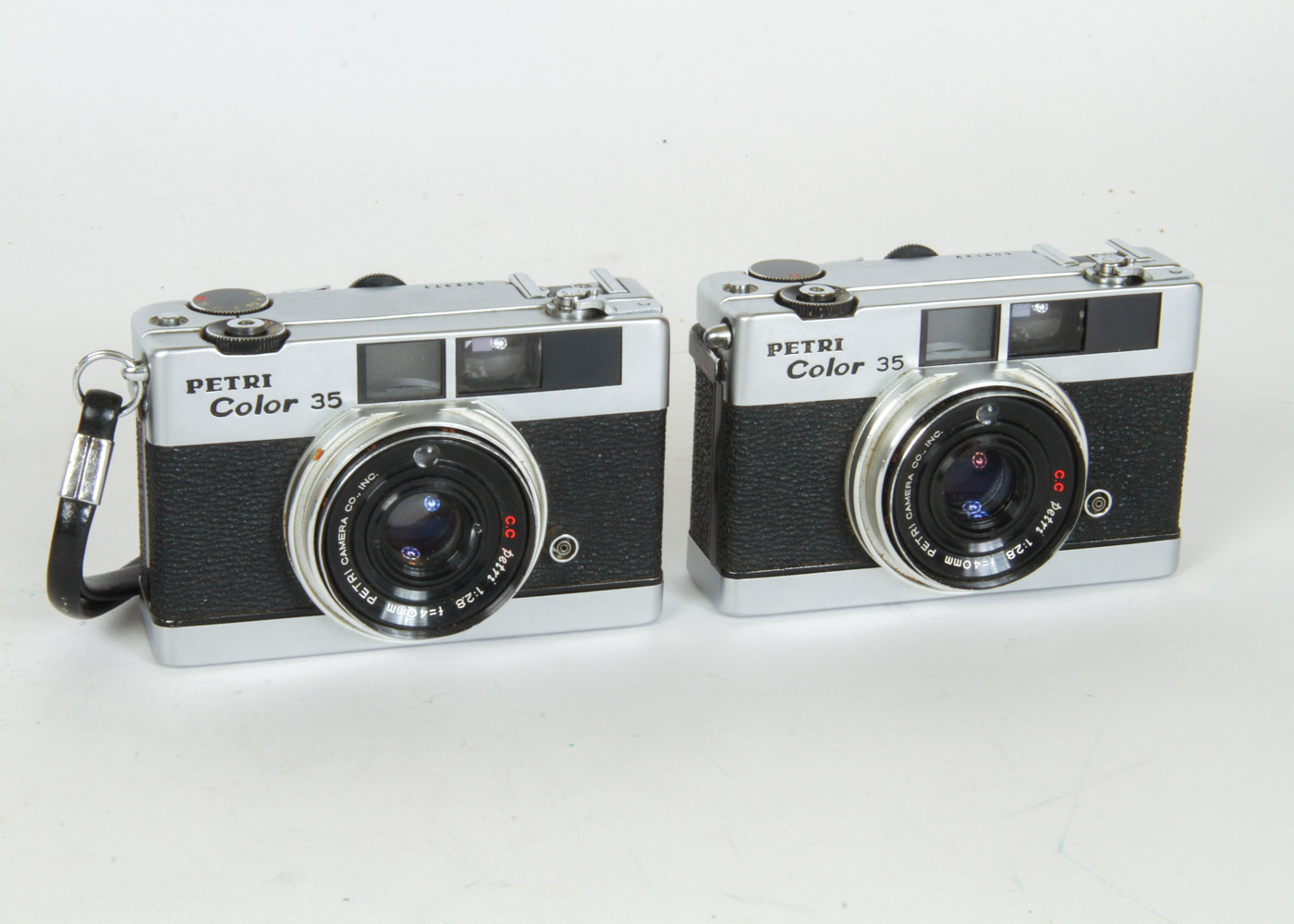 Collection of Petri Color 35E Cameras and a Pair of Petri Filters